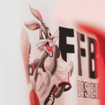 T-shirt Nike Blanc enfant "Bugs Bunny" - FFBC - Imagen 2