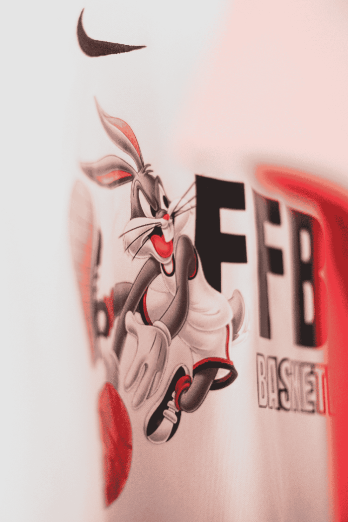 T-shirt Nike Blanc enfant "Bugs Bunny" - FFBC – Image 2